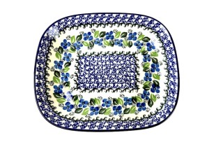 159 Bunzlau Rechthoekige schaal 1419X 159 Schotel rechthoek 22,5x19cm